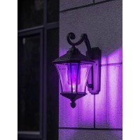 Bhcorner Smaller Led Purple Flame Light Bulbs Halloween Decorations Light Bulbse26E27 Base Christmas Purple Flickering Light