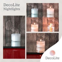 Decolite: 50-500 Tea Lights Nightlights In Transparent Case | 8 Hours Burning Time | 100% Made In Germany | Ral Tested | Highest Quality | Candles In Transparent Container (150)