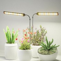 Juhefa Grow Light For Indoor Plants Growing 6000K Full Spectrum Gooseneck Plant Lamp For Seedings Succulents Small Plants 5 Di