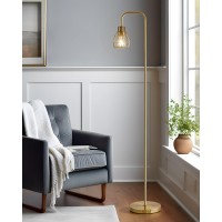 Oneach 6375 Gold Floor Lamp For Living Room Industrial Floor Lamp With 4W Led Bulb Standing Lamp With Footswitch Modern Fl