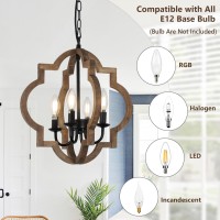 Farmhouse Chandelier Light Fixtures 4Light Dining Room Light Fixtures Over Table Solid Wood Chandeliers For Dining Room 157