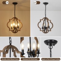 Farmhouse Chandelier Light Fixtures 4Light Dining Room Light Fixtures Over Table Solid Wood Chandeliers For Dining Room 157