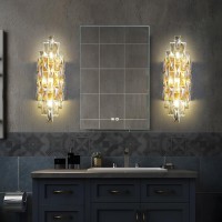 Modern Crystal Wall Sconces Gold Wall Light Fixtures Luxury Indoor Wall Lamp Crystal Vanity Wall Mount Lamps Wall Lighting For