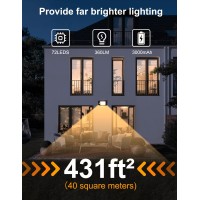 2023 Upgraded Clip On Solar Lights Ourdoor,72 Leds Super Bright Wall Lights With Sensor Motion,4 Modes Security Fence Lights, Camping Lights,Ip65 Waterproof Wall Lights For Backyard,Garage, Garden