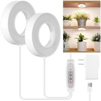 Lordem Ceiling Grow Light For Indoor Plants 96 Leds Full Spectrum Led Plant Light 5V Plant Lamp With 4812H Auto Switch 4 Di