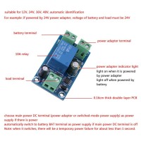 Power Supply Controller Module, Dc 12V 24V 36V 48V 10A Power Supply Battery Controller Emergency Automatic Switch Module