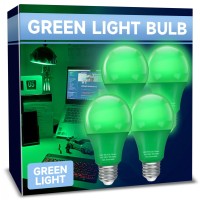 Unilamp Led Green Light Bulb A19 Green Light Bulb 9W Equivalent 60W Green Colored Light Bulb E26 Base For Porch Thanksgiving