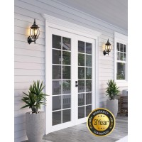 Vianis Outdoor Garage Lights Wall Mount Dusk To Dawn Led Outdoor Lighting Wall Lanterns For Porch Black Exterior Light Fixture