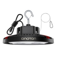 Cinoton 160W Led High Bay Lights With Us Plug Ufo Led Shop Lights 24000Lm700W Hidhps Equiv For Garage Workshop Barn Factory