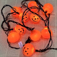 Halloween Pumpkin Lights Outdoor85Ft 10 Pumpkin String Lights Orange Lights Halloween Decorations For Camper Bedroom Outdoor H