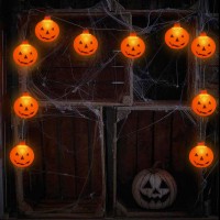 Halloween Pumpkin String Lights 85Ft Outdoor Halloween Decorations Lights With 10 Orange Pumpkin Lights Plug In Pumpkin Lights