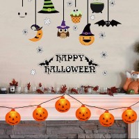 Halloween Pumpkin String Lights 85Ft Outdoor Halloween Decorations Lights With 10 Orange Pumpkin Lights Plug In Pumpkin Lights