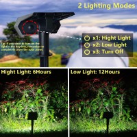 Solar Spot Lights Outdoor - 4Pcs Solar Spotlights Outdoor Waterproof Ip65, Solar Spot Lights Outdoor Waterproof, Solar Landscape Lights, Yard Lights Outdoor Solar Powered, Solar Lawn Lights