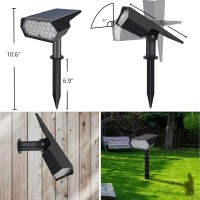 Solar Spot Lights Outdoor - 4Pcs Solar Spotlights Outdoor Waterproof Ip65, Solar Spot Lights Outdoor Waterproof, Solar Landscape Lights, Yard Lights Outdoor Solar Powered, Solar Lawn Lights