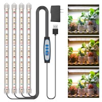 Kullsinss Grow Lights For Indoor Plants 16 In Full Spectrum Plant Grow Light Strip With Upgrade Timer 6 12 16 Hrs 3 Spectrum M