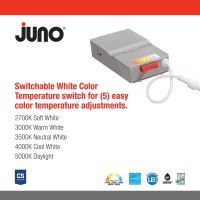 Juno Wf4 Adj Sww5 90Cri Mw M6 Waferthin Led Downlight Adjustable Trim Switchable Cct 2700K 3000K 3500K 4000K And 5000K 9