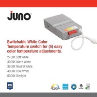 Juno Wf6 Adj Sww5 90Cri Mw M6 Waferthin Led Downlight Adjustable Trim Switchable Cct 2700K 3000K 3500K 4000K And 5000K 9