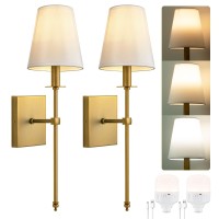 Passica Decor Battery Operated Wall Sconces Set Of 2 Two Rechargeable Wall Lights With Dimmable Detachable Light Bulb Remote C