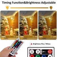 Lkxdov Rgb Led Flood Light 500W Equivalent 5000Lm Color Changing Party Stage Landscape Lighting With 44Key Remote Control Ip6