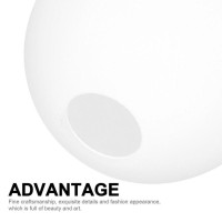 Angoily White Glass Globe Lamp Shade Replacement 20Cm Glass Ball Shade Cover Sphere Lamp Post Round Ball Lamp Cover For Pendant Light Lamp