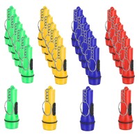 Winbar Mini Flashlight Keychain 24Pcs Bulk Assorted Colors Toy Flashlight For Hiking Camping Party For Kids Night Reading Party