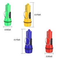 Winbar Mini Flashlight Keychain 24Pcs Bulk Assorted Colors Toy Flashlight For Hiking Camping Party For Kids Night Reading Party