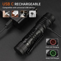 Wurkkos Fc13S 5000K Usb C Flashlights 2500 High Lumens Led Flash Light 6 Modes Edc Torch Ip68 Waterproof Flashlight With Rampin