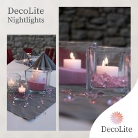 Decolite: Gastropack 500 Tea Lights Nightlights In Transparent Case | 8 Hours Burning Time | 100% Made In Germany | Ral Tested | Highest Quality | Candles In Transparent Container (500)