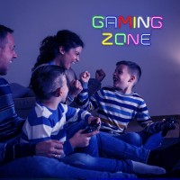 Horseneon Game Zone Neon Led Sign Gaming Neon Signs For Wall Decor Game Neon Lights Signs With Usb Powered For Game Room Game