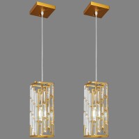 Fdpby Gold Pendant Lighting Modern Pendant Light Mini Crystal Chandeliers Adjustable Pendant Light Fixture For Kitchen Island D