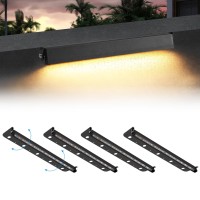 Kwinmyso 4Packs 5W 12 Inch Led Hardscape Paver Lighting 12V Acdc Low Voltage Retaining Wall Lights Led Landscape Lighting 2700