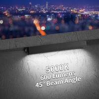 Kwinmyso 4Packs 5W 12Inch Led Hardscape Paver Lighting 12V Acdc Low Voltage Retaining Wall Lights Landscape Lighting 5000K Day