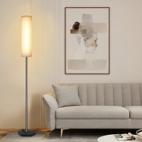 Aigotek Floor Lamp For Living Room Modern Standing Lamps With Lamp Shade Pole Lamps For Bedrooms Tall Lamp For Reading With Rem