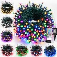 Smart Color Changing Christmas Lights With Remote & Timer, 66Ft 200 Led Dimmable Outdoor Christmas String Lights Waterproof, Christmas Tree Lights Indoor, Rgb Twinkle Lights For Holiday Xmas Decor