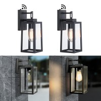 Dusk To Dawn Outdoor Lighting 2 Pack Wall Mount Patio Light Waterproof Outdoor Wall Lights With Sensor Exterior Wall Lanterns