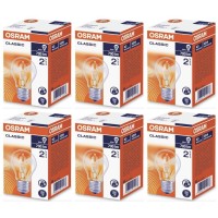 6 Pack Osram 46W=60W(Eqv) Classic Ecosuperstar Es E27 Energy Saving Halogen Light Bulbs, 100% Dimmable Gls Lamps, Edison Screw Cap, 2800K Warm White, 700 Lumen 230V