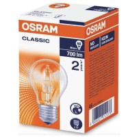 6 Pack Osram 46W=60W(Eqv) Classic Ecosuperstar Es E27 Energy Saving Halogen Light Bulbs, 100% Dimmable Gls Lamps, Edison Screw Cap, 2800K Warm White, 700 Lumen 230V