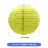 Hocansen 3Pcs Paper Lanterns Decorative Round Chinese Paper Lanterns For Birthday Halloween Wedding Baby Bridal Shower Home Deco