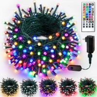 Color Changing Christmas Lights With Remote & Memory Function & Timer, 66Ft 200 Led Dimmable Multiple Modes Outdoor Christmas String Light, Christmas Tree Lights Indoor, Rgb Xmas Light For Xmas Party