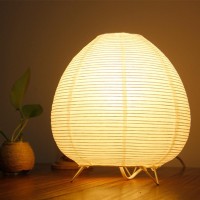 Yy Yearchy Table Lamp Paper Lamp Able Lamp Standing Lamps With Rice Paper Shade For Bedroom Livingroom Egg