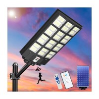 Waitscher Solar Street Light 5000W Waterproof Flood Light With App Outdoor Motion Sensor Light Dusktodawn 560000Lm