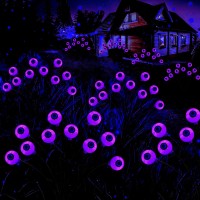 Solar Halloween Decorations Outdoor Lights 2 Packs 20Led Swaying Halloween Eyeball Pathway Lights 2 Modes Waterproof Outdoor H