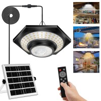 Auzev Solar Shed Lights Indoor Outdoor,228Leds Daytime Available Solar Indoor Lights With Motion Sensor&5 Lighting Modes&3 Color Temperature 1200Lm Dimmable Lights For Home Garage Barn (Black-1P)