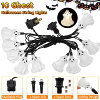 Halloween Pumpkin String Lights 85 Ft Halloween Led String Lights With 10 Jack O Lantern Pumpkin Lights Waterproof Halloween L