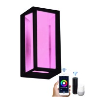 Zigbee 1400Lm Smart Outdoor Wall Lights, Rgb Color Changing And Cool To Warm White 2700K-6500K Exterior Wall Sconce, Works With Philips Hue, Alexa,Tuya Smart, Smartthings (Hub Required)