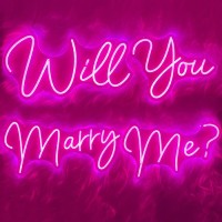 Rose Red Super Large Neon Signs Will You Marry Me For Wedding Proposal Marry Me Sign Led Neon Light Sign Decor For Engagement Bi