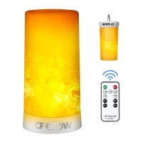 Led Flame Effect Light - Flame Lamp Usb Rechargeable With Remote & Timer, Waterproof Dimmable 4 Modes Flameless Candle Light For Halloween, Christmas, Party, Camping, Bar, Decoration(1 Pack)