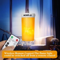 Led Flame Effect Light - Flame Lamp Usb Rechargeable With Remote & Timer, Waterproof Dimmable 4 Modes Flameless Candle Light For Halloween, Christmas, Party, Camping, Bar, Decoration(1 Pack)