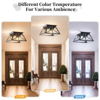 Oykyohei 2 Pack Semi Flush Mount Ceiling Light 4Light Kitchen Ceiling Lighting Fixtures Industrial Farmhouse Closed To Ceilin