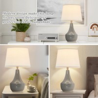 Gyrovu Table Lamp Set Of 2 1863 Ceramic Table Lamp Classic Beside Lamps Nightstand Lamp Modern Table Lamp For Living Room